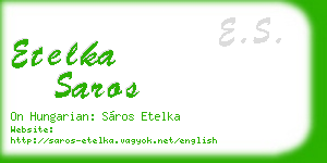 etelka saros business card